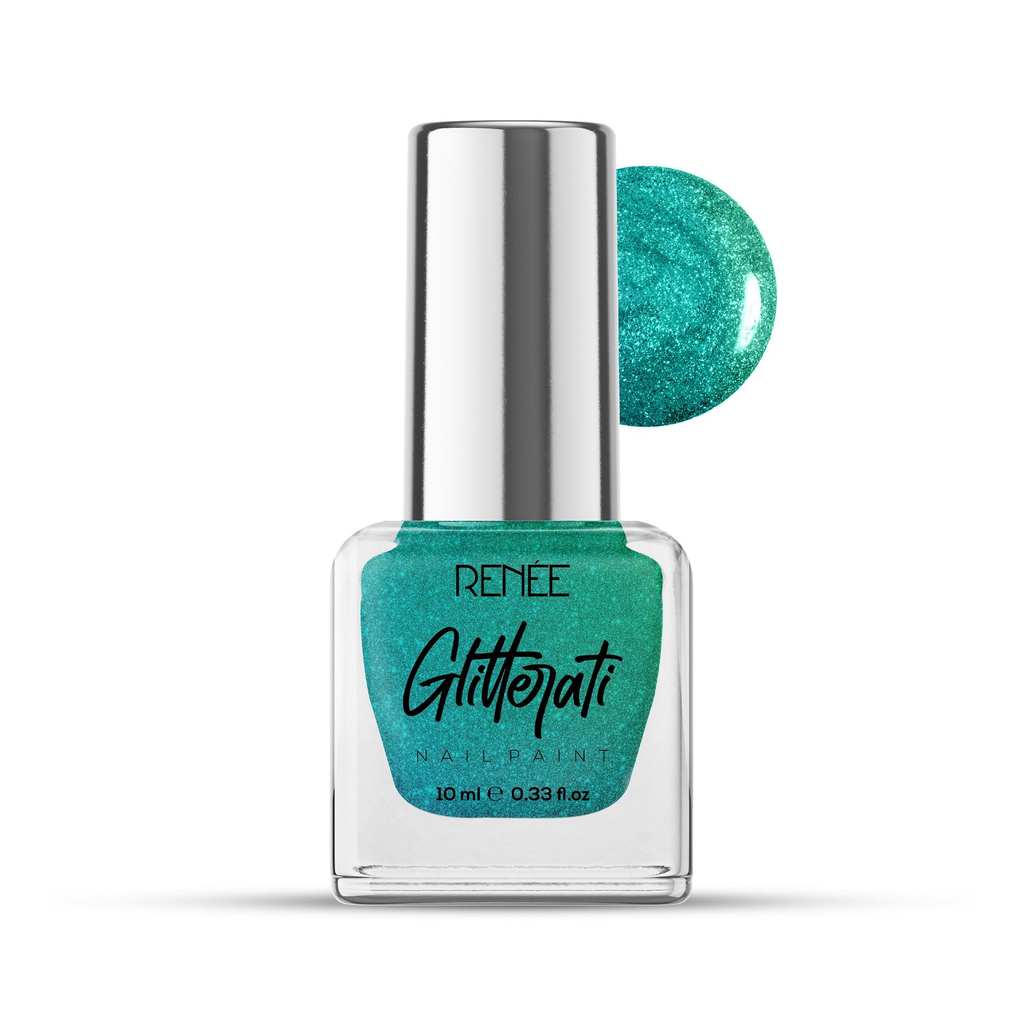 RN Glitterati NAIL PAINT- TURQUOISE HUE